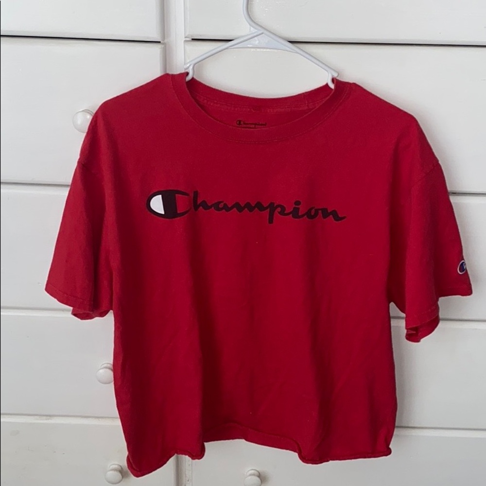 cropped champion tshirt